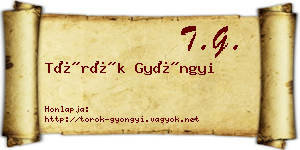 Török Gyöngyi névjegykártya