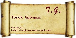 Török Gyöngyi névjegykártya