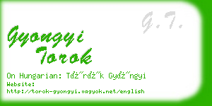 gyongyi torok business card