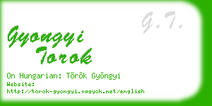 gyongyi torok business card